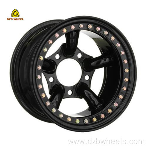 Durable Road Steel Wheels 5 pipes beadlock